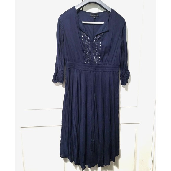 Lane Bryant Navy Midi Dress - Picture 1 of 14
